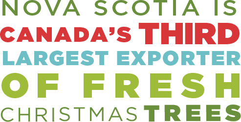Nova Scotia is Canada’s third largest exporter of fresh Christmas trees.